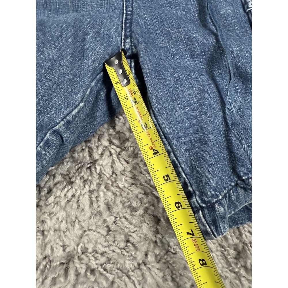Vintage‎ Y2K Union Bay Contrast Stitch Denim Drawstring Cargo Shorts Womens 13 - Picture 13 of 16